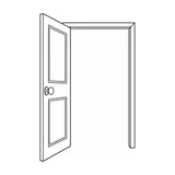 Puerta entreabierta